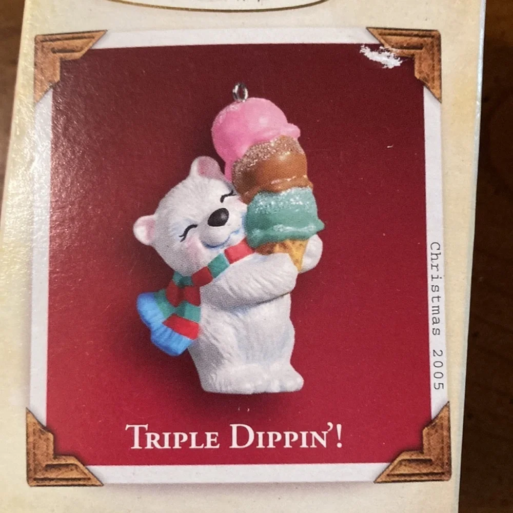 NIB HALLMARK 2005 Keepsake Ornament- Triple Dippin